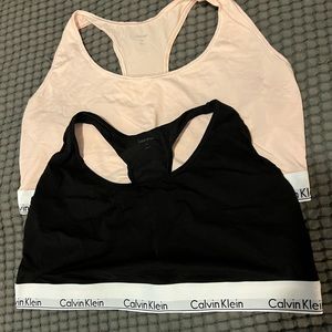 2 Calvin Klein sports bras